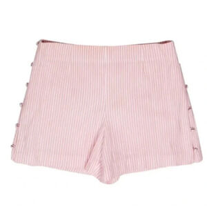 Club Monaco Pink Striped Women Shorts